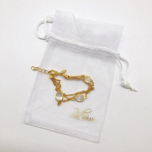 RIVKA FRIEDMAN 18K Gold Clad Multiple Row Bracelet - Picture 4 of 6